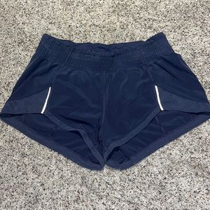 Size 6 slate blue Lululemon shorts